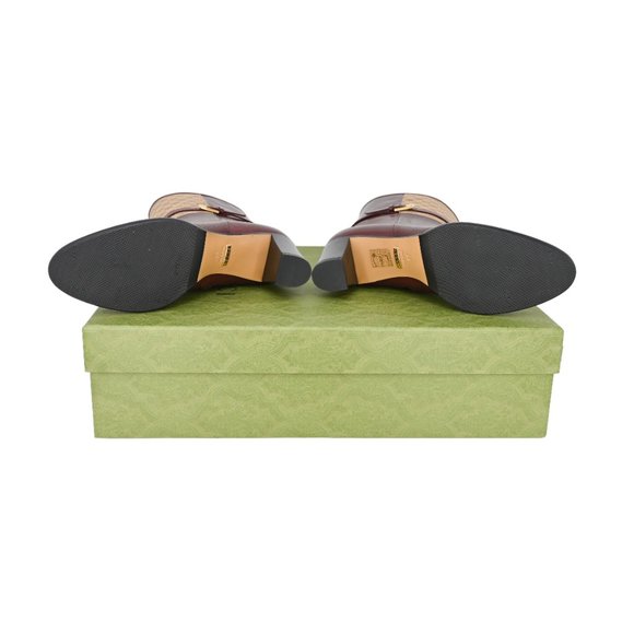 Gucci Women's Leather & Mini GG Canvas Ankle Boots - Picture 6 of 15